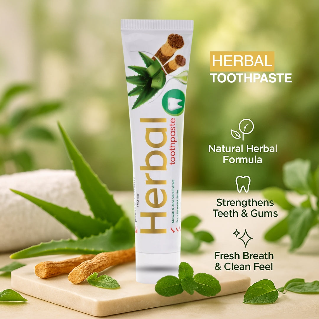 Herbal Toothpaste with Aloe Vera & Miswak & Tea Tree