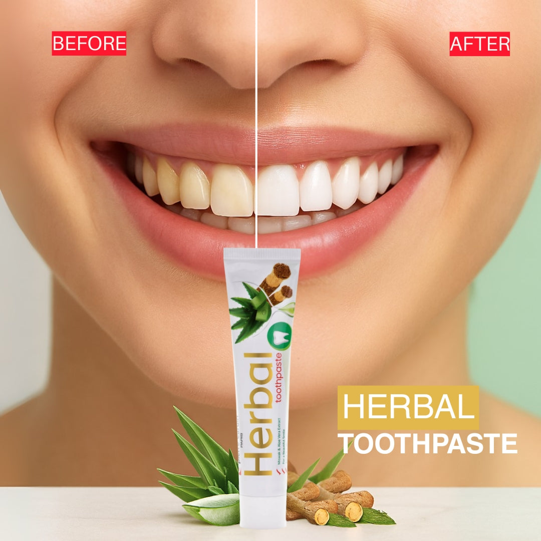 Herbal Toothpaste with Aloe Vera & Miswak & Tea Tree