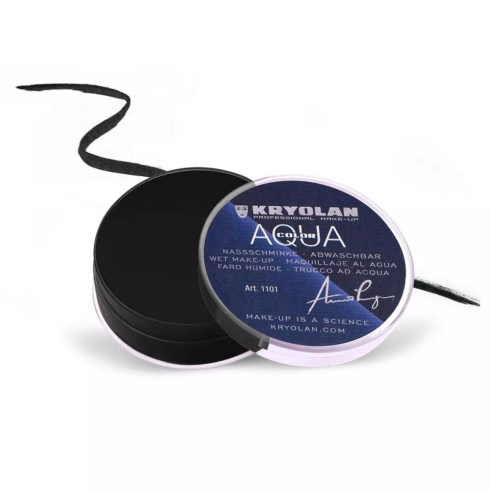 Kryolan Aquacolor Cake Liner - 071 Black