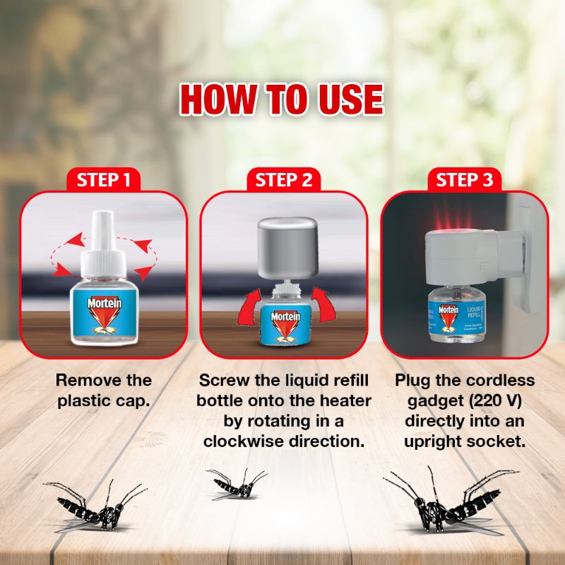 Mortein Mosquito Repellent Refill 60 Nights Fragrant 42ml - Pack of 3