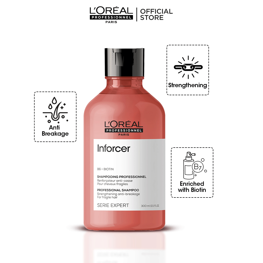 L'Oreal Professionnel Serie Expert Restage Inforcer Shampaoo 300ml- For Weak & Brittle Hair