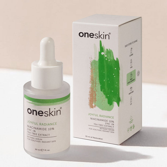 OneSkin Joyful Radiance Niacinamide 10% Zinc 1% Tea Tree Extract Serum 30ml