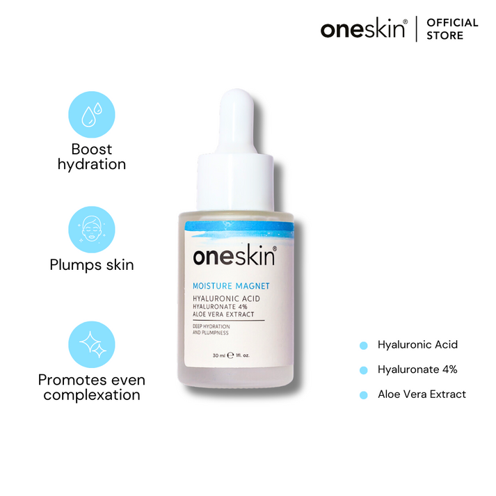OneSkin Moisture Magnet Hyaluronic Acid 4% Aloe Vera Extract Serum 30ml