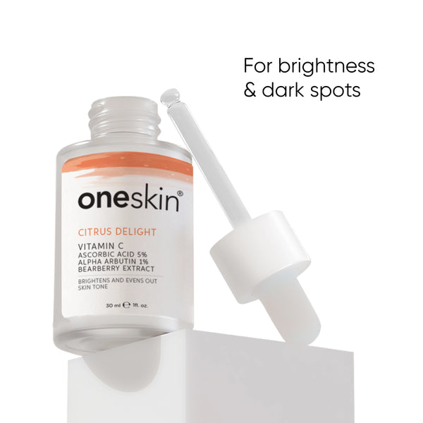 OneSkin Citrus Delight Vitamin C 5% Alpha Arbutin 1% Bearberry Extract Serum 30ml