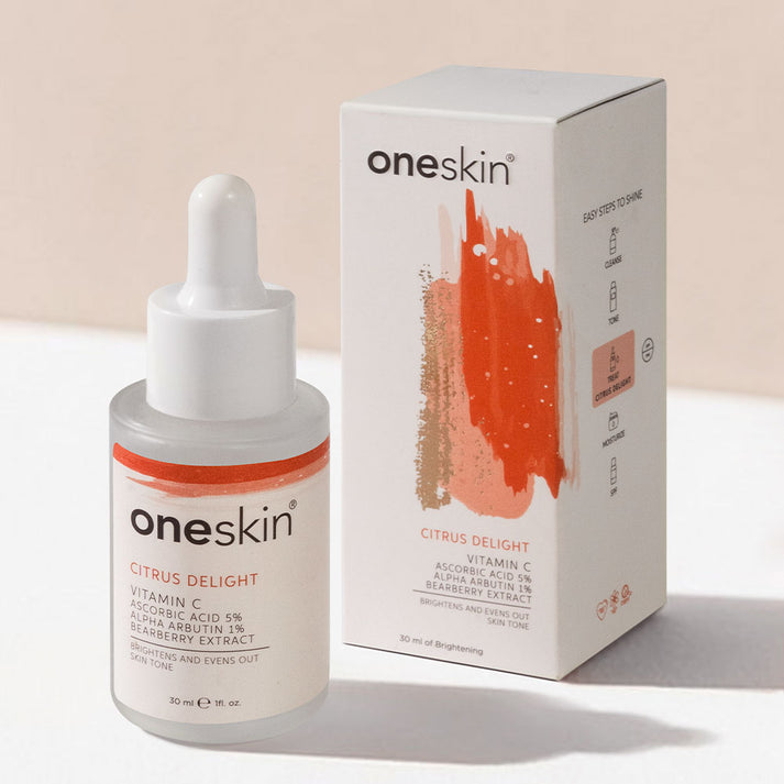 OneSkin Citrus Delight Vitamin C 5% Alpha Arbutin 1% Bearberry Extract Serum 30ml