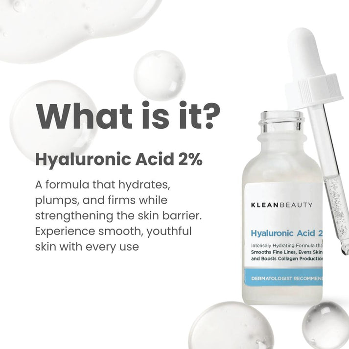 Klean Beauty Hyaluronic Acid Serum