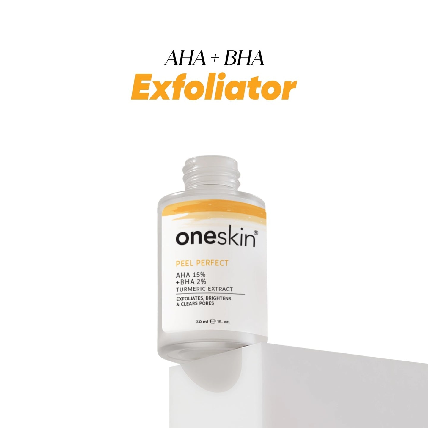 One Skin Peel Perfect AHA 15% + BHA 2%, Turmeric Extract 30ml