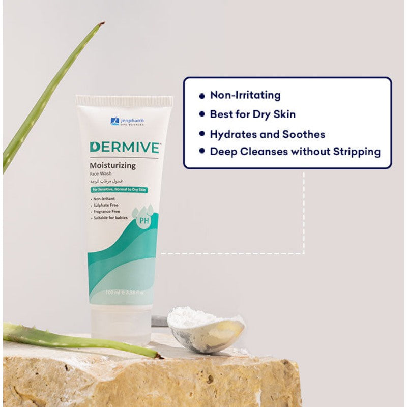 Jenpharm Dermive Moisiturizing Face Wash 100ml