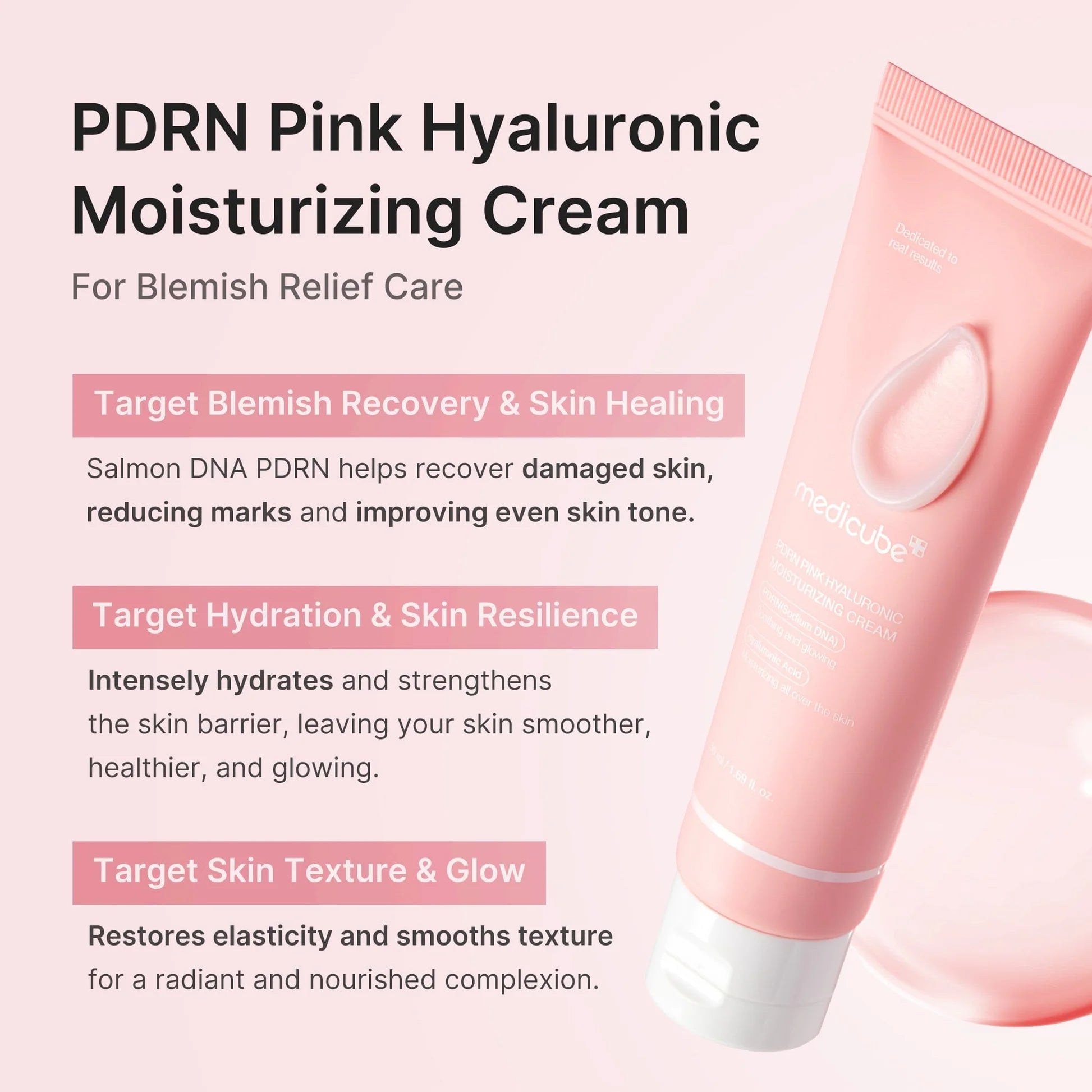 Medicube PDRN Pink Hyaluronic Moisturizing Cream 50ml