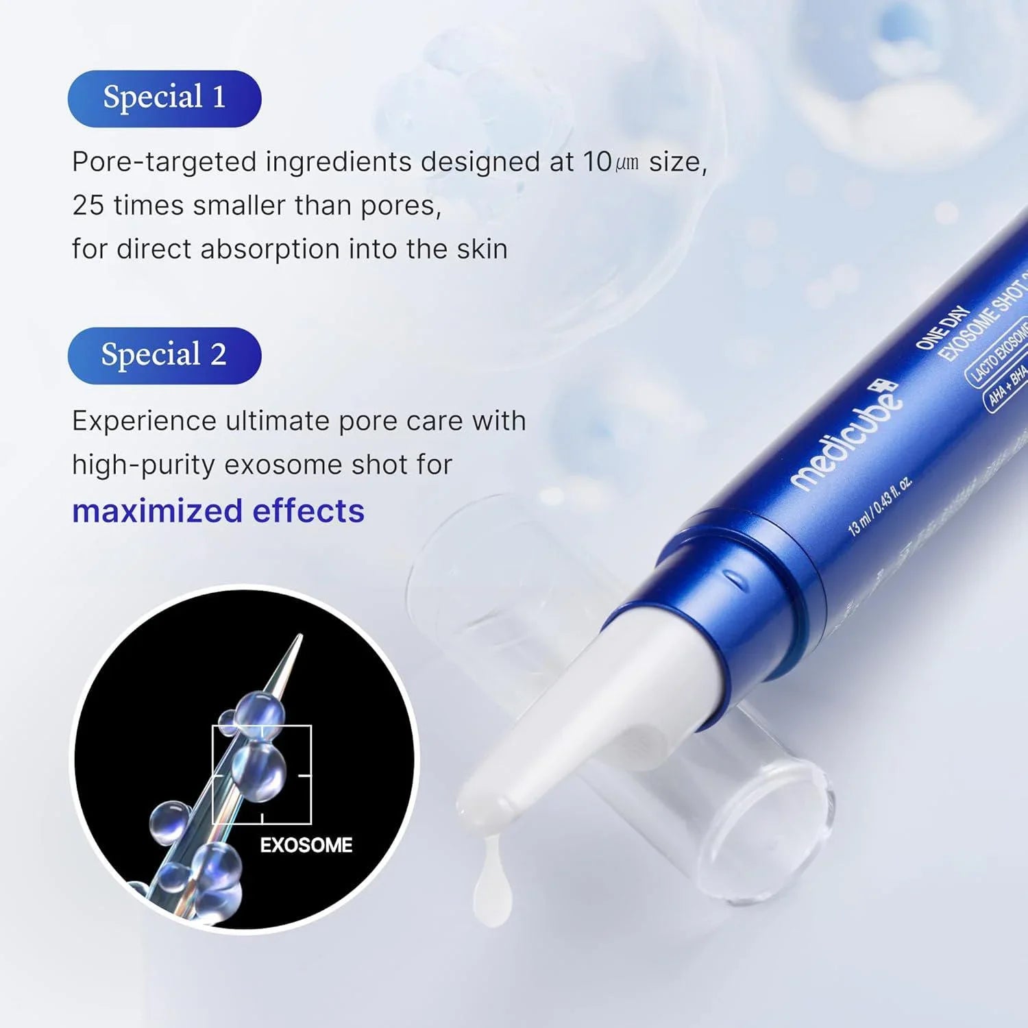 Medicube One Day Exosome Shot Pore Ampoule 13ml
