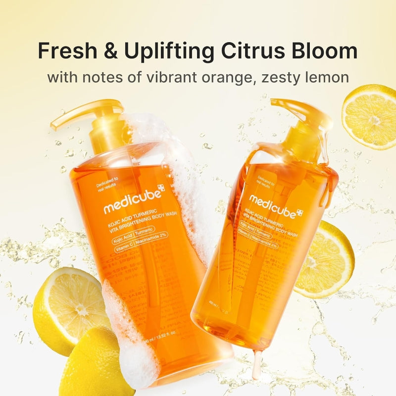 Medicube Kojic Acid Turmeric Vita Brightening Body Wash 400ml