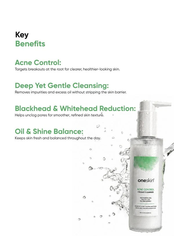 One Skin Acne Control Creamy Cleanser 150ml