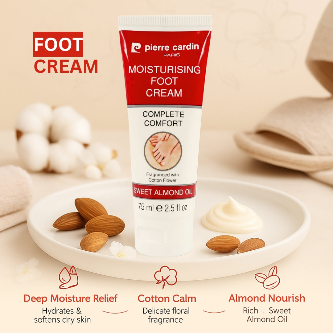 Pierre Cardin Moisturizing Foot Cream.