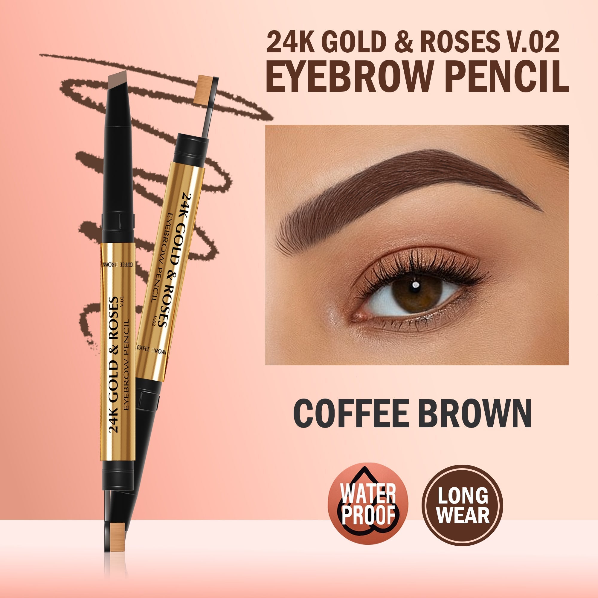 24K Gold & Roses V.02 Eyebrow pencil