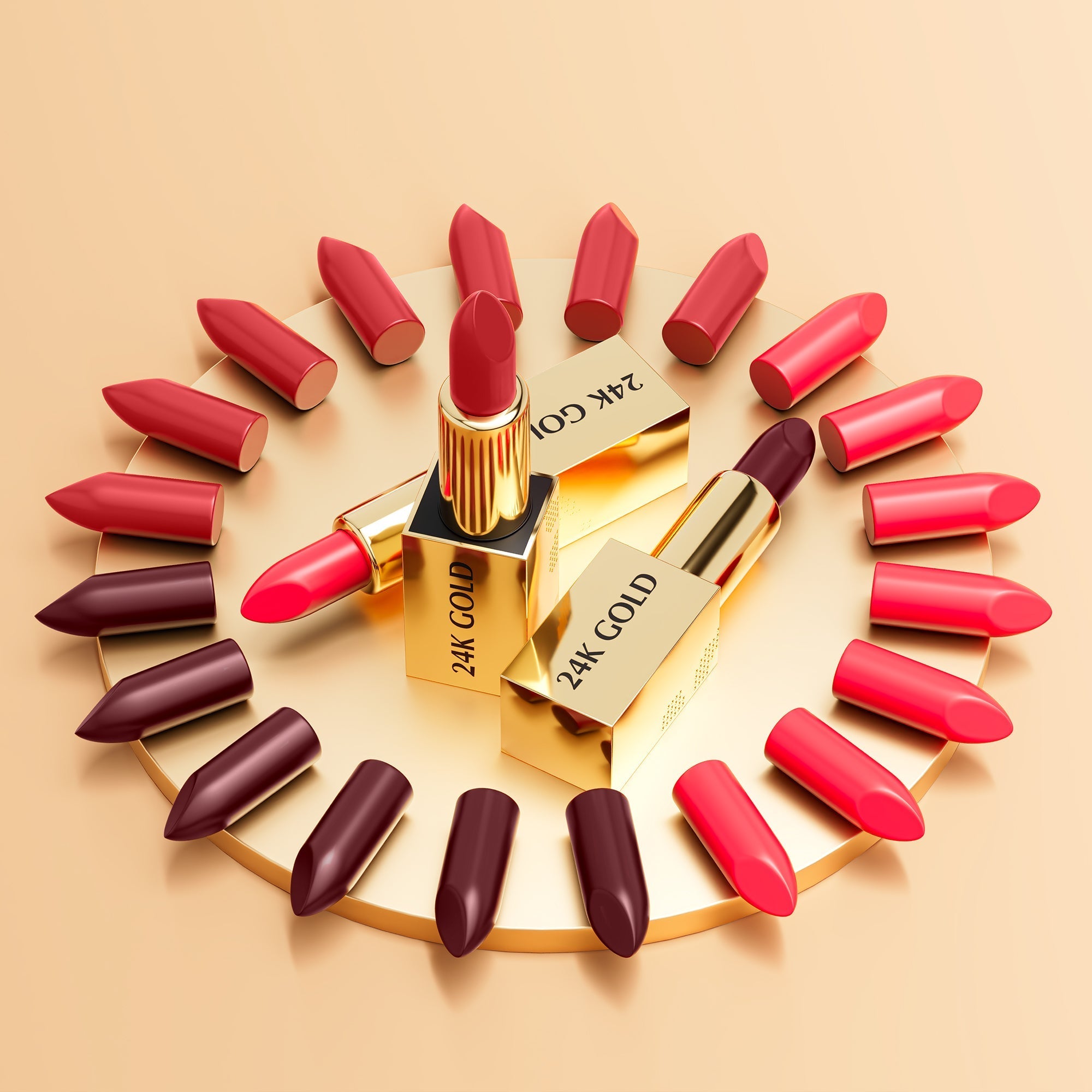 24K Gold & Roses Lip Balm