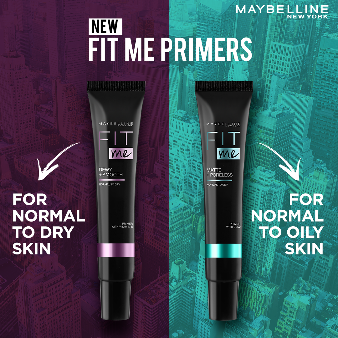 Maybelline New York Fit Me Matte & Poreless Primer - For Normal to Oily Skin