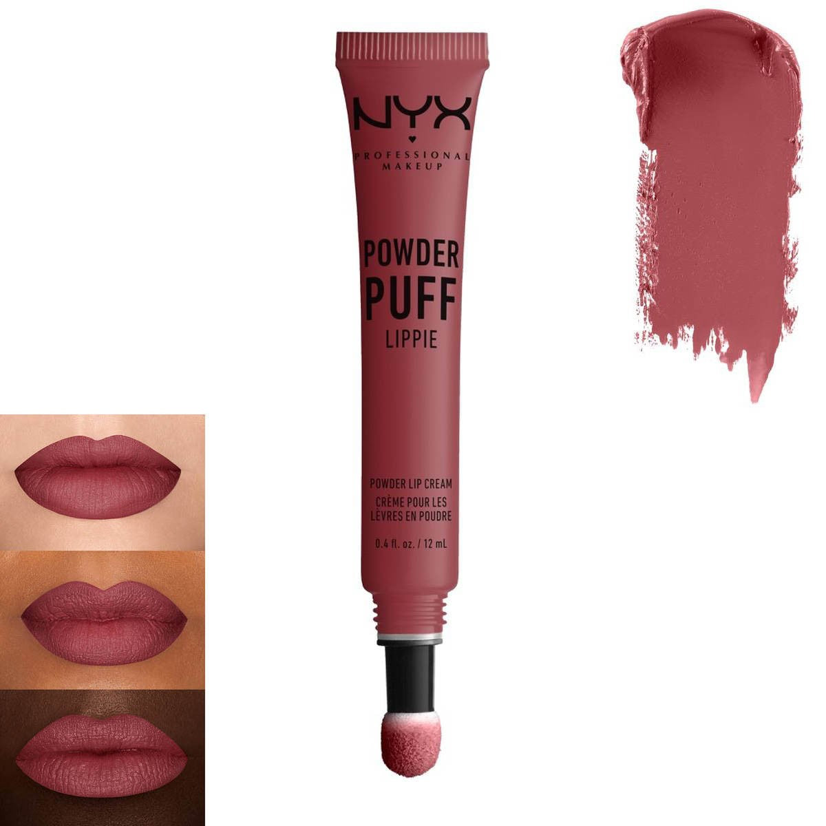 NYX Professional Makeup Powder Puff Lippie Lip Cream Liquid Lipstick