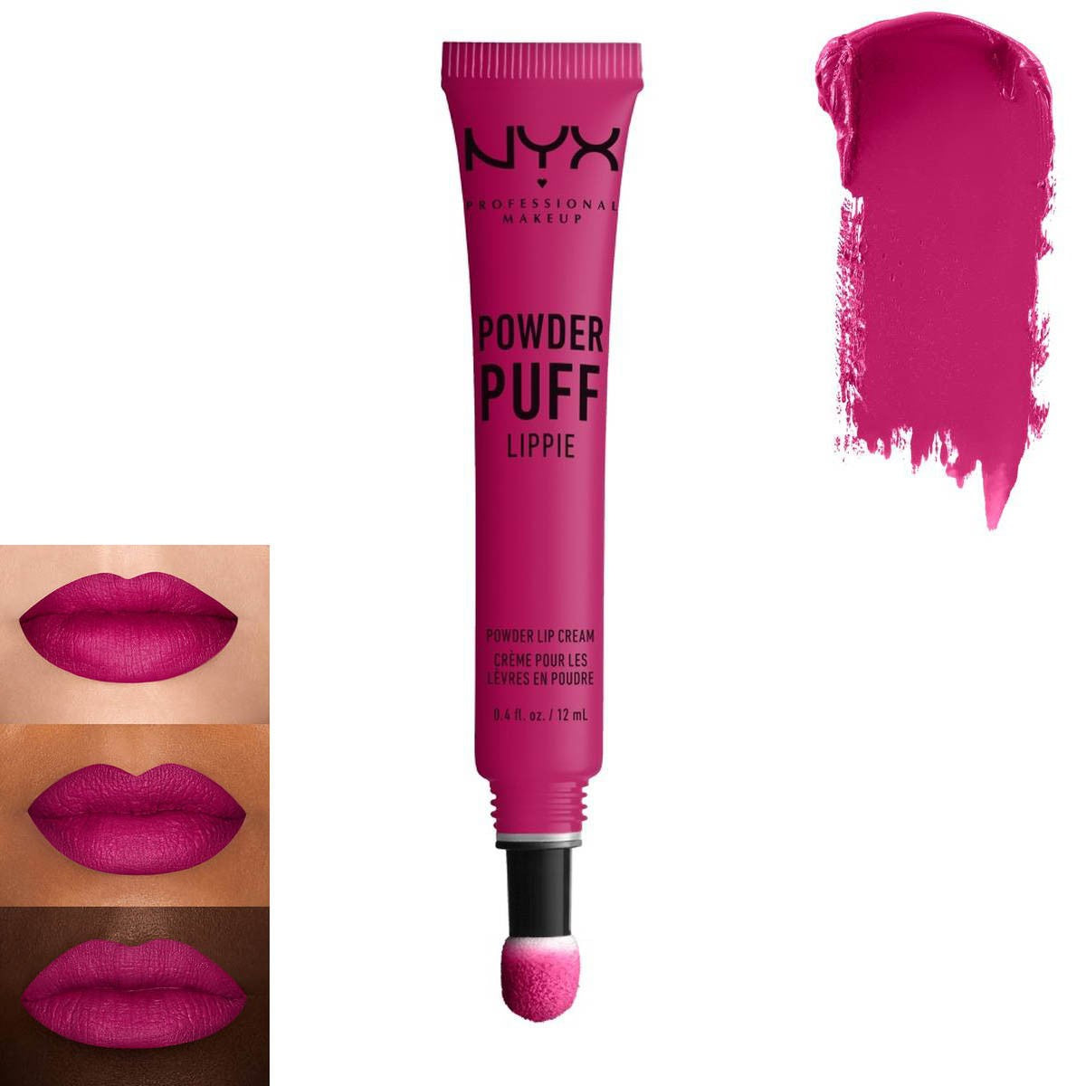 NYX Professional Makeup Powder Puff Lippie Lip Cream Liquid Lipstick